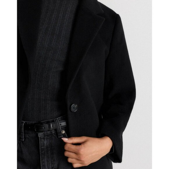 Quince Wool Cashmere Classic Single-Breasted Coat Size M NWT - Picture 4 of 8